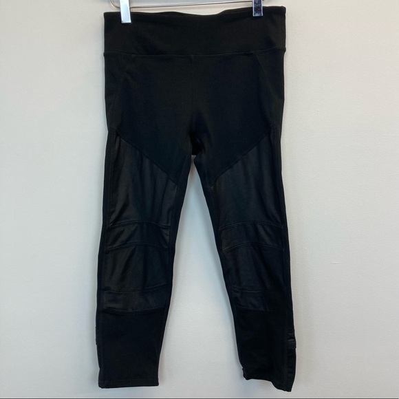 Fabletics Pants - Fabletics Black Moto Tights Leggings (M?)